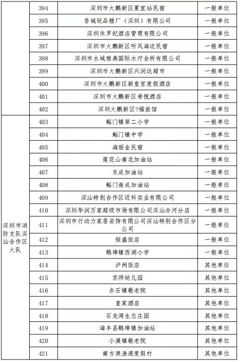 公告丨深圳市消防支隊(duì)2019年11月份全市 “雙隨機(jī)、一公開(kāi)”抽查計(jì)劃(圖16)